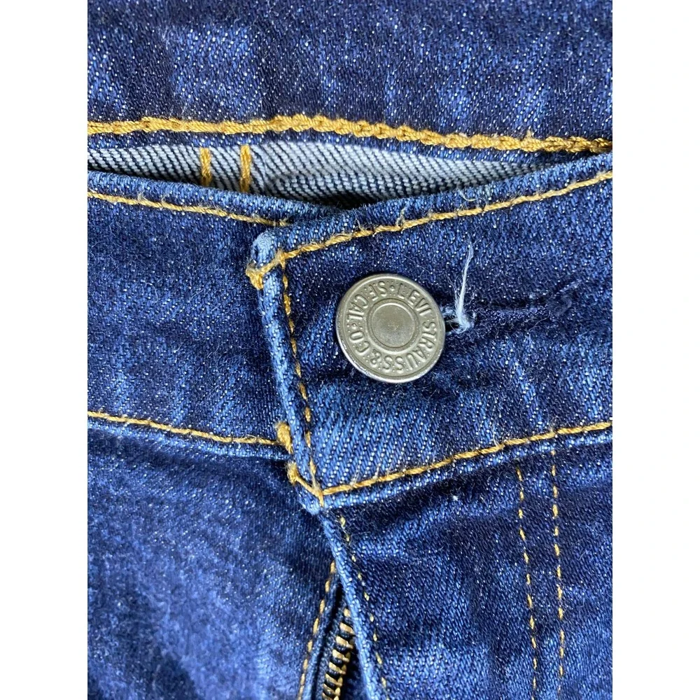 Levis 514 Straight Fit Jeans Mens 36x32 Dark Wash Blue Denim 00514-0927